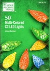 Home Accents Holiday 1002 307 717 50Ct Multicolor Led C3 16' Green String - New