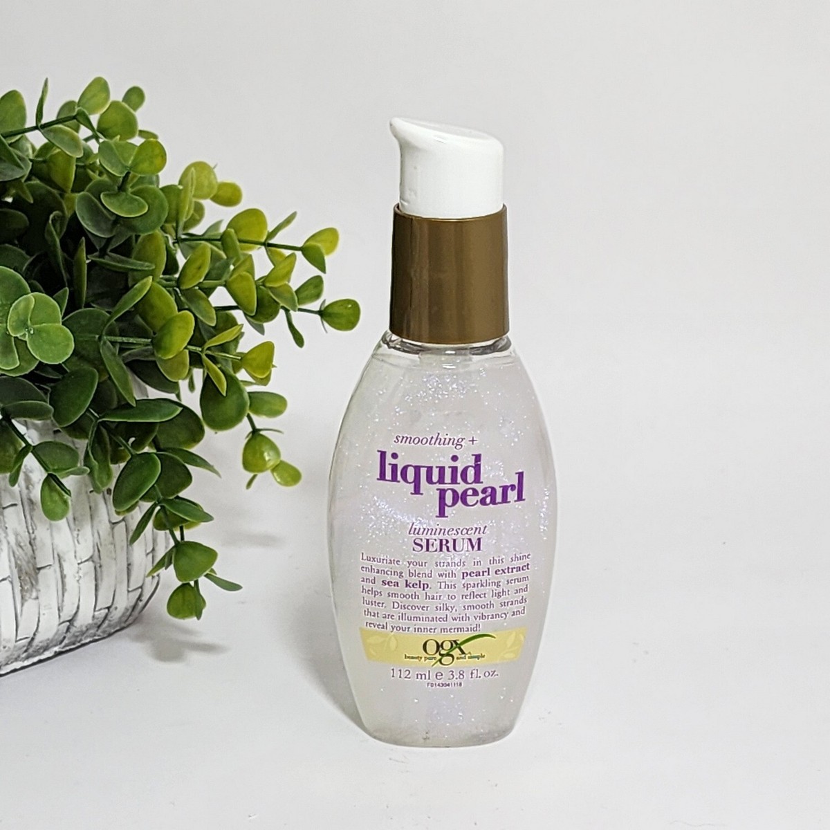 OGX Smoothing + Liquid Pearl Luminescent Serum 3.8 fl oz