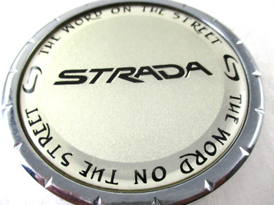 STRADA SILVER  2 3/4'' (face) CUSTOM WHEEL CENTER CAP* #81192085F-1   (FOR 1 CAP)