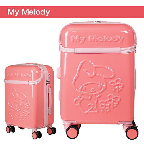 Sanrio My Melody Suitcase 59L Dial Lock Pink Embossing
