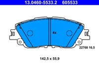 ATE 13.0460-5533.2 Bremsbelagsatz, Scheibenbremse FüR Lexus Toyota