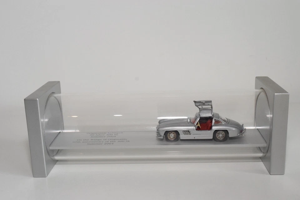 B20 1:43 SCHUCO MERCEDES-BENZ 300SL 300 SL 50TH YEARS BIRTHDAY MIB VERY RARE - Photo 2/4