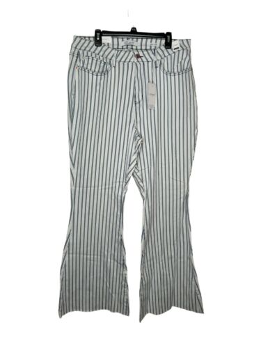 Judy Blue Women's Jeans Super Flare High-Waist Striped Stretch Plus Size 22W NWT