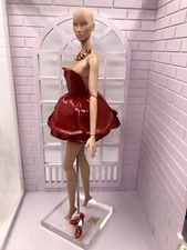 1/6 ooak Rose Dress Set for Fashion Royalty Poppy Parker Integrity Toys Doll