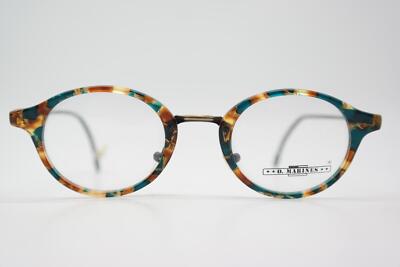 Vintage Brille O. MARINES 6008 Mehrfarbig Schwarz Oval Brillengestell eyeglasses