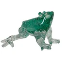Vintage Murano Style Green Bullicante Art Glass Frog Figurine Paperweight