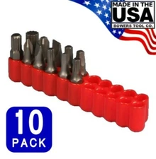 Ullman 21 Unit 1/4" Vinyl Bit Holder Organizer Case MADE IN USA BH-2 Lot of 10