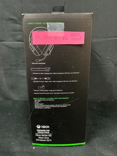Auriculares inalámbricos para juegos Razer Kaira Hyperspeed negros para Xbox Series X/S - Imagen 12 de 12