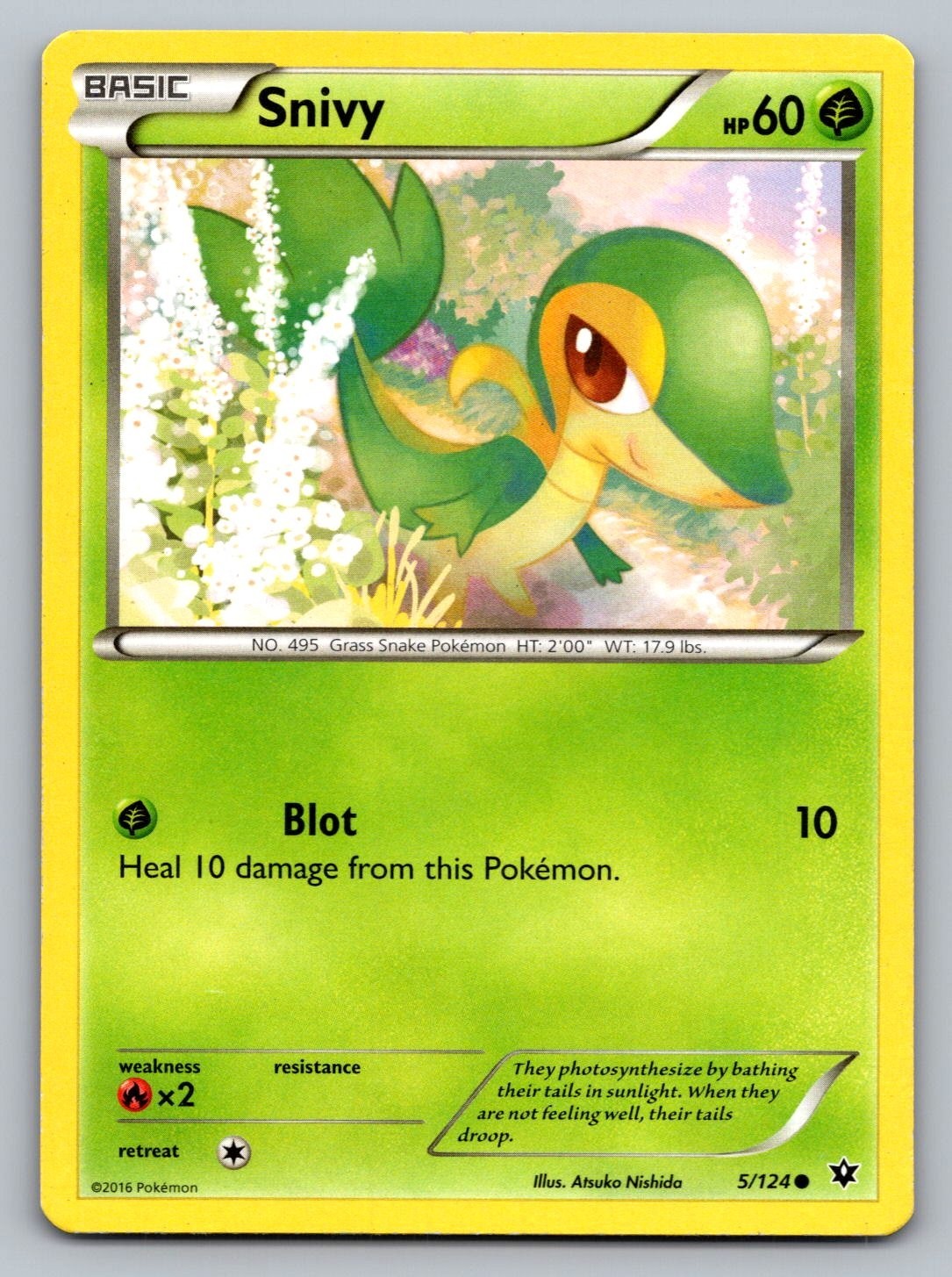 Pokemon TCG Fates Collide Snivy #5 
