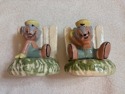 Evan Shaw Sniffles the Mouse ceramic planters 1940's American Pottery WB