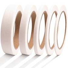 5 Rolls Pinstripe Tape - Masking Tape 1/16", 1/8", 1/4", 1/2", 3/4" - Thin Pa...