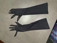 SATINIOR Halloween Paw Gloves Long Nail Fingernails Elbow Length Cat Claw Gloves