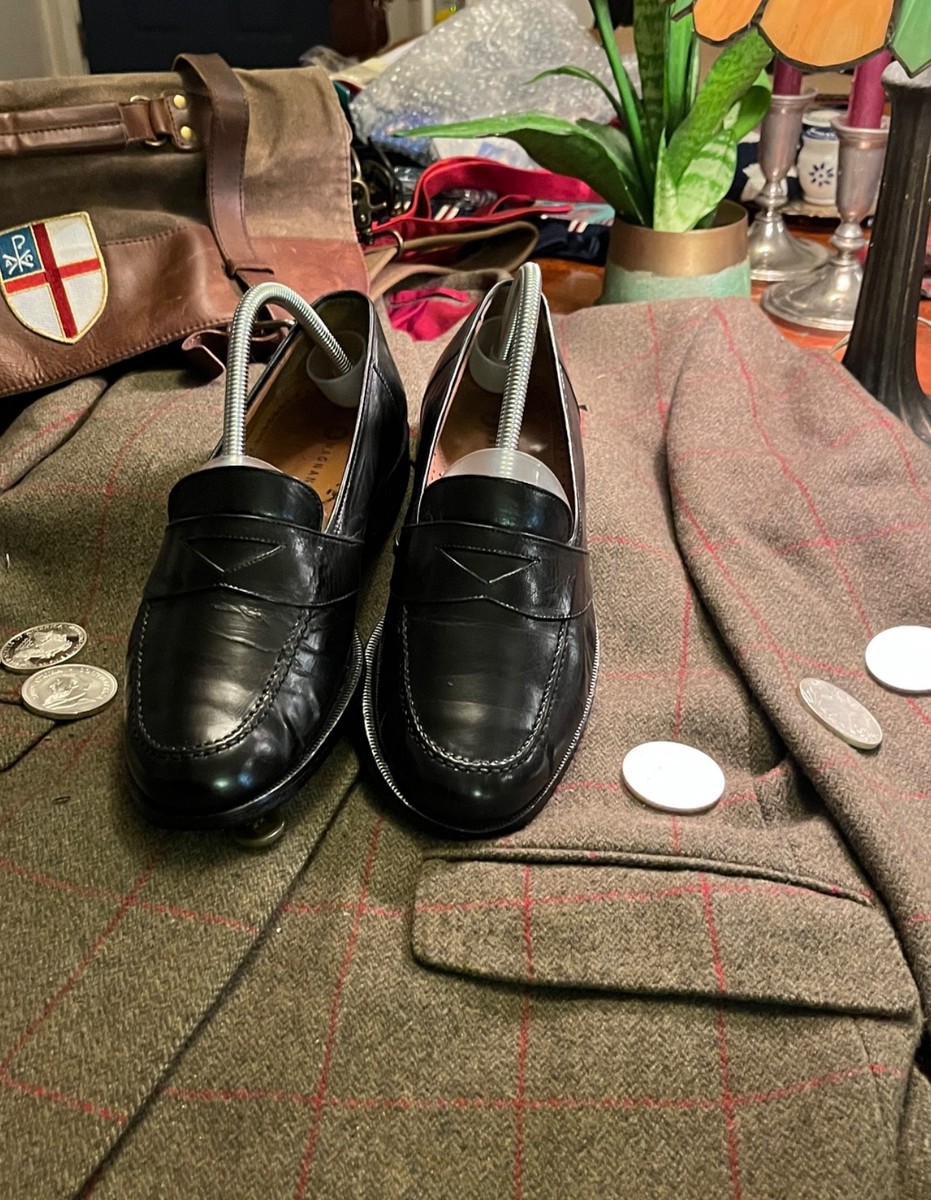 Magnanni Men\'s Size 8.5 M Black Leather Slip On Penny Loafers Dress Shoes Casual Magnanni Mens Black Penny Loafers 8.5M Slip On Dressy | eBay main image 4