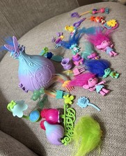 Trolls World Tour Figure Lot Poppy Branch Mini Dolls Playset Hair Studio