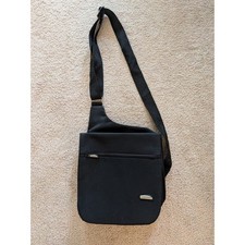 Travelon Anti-Theft Heritage Black Nylon Crossbody Tour Bag Purse Organizer