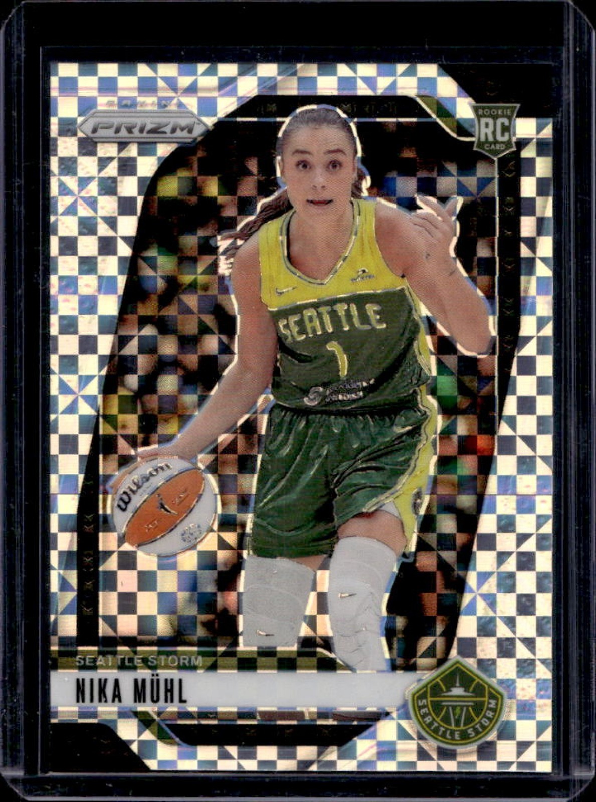 2024 Panini WNBA Prizm Nika Muhl RC Checkerboard Rookie #75 Storm