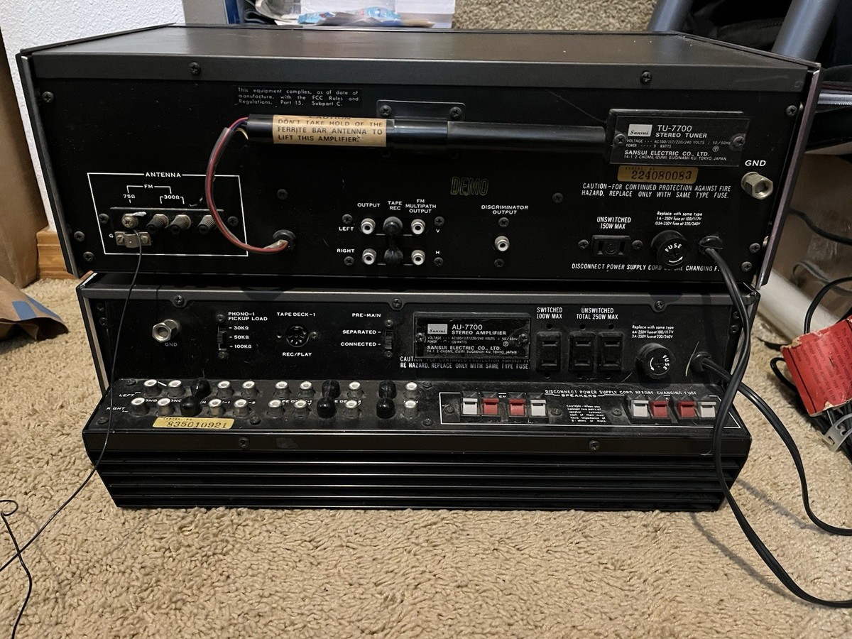 Sansui TU-7700 AM/FM Stereo Tuner & Sansui AU-7700 Integrated Amp