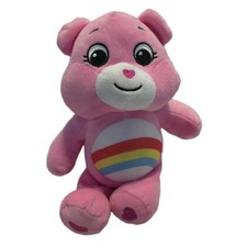 Care Bears 12" Soft Stuffed Plush Cheer Bear Pink Rainbow 2021 Stuffed Animal