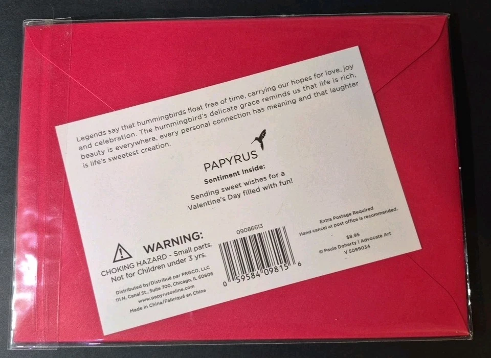 Tarjeta de San Valentín Papiro Finger Puppets NUEVA Foto 2 de 2