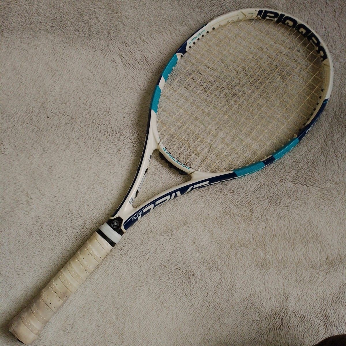 BABOLAT バボラ PURE DRIVE LITE WINBLEDON BABOLAT Pure Drive Lite Wimbledon 2017 Tennis Racket Blue/White