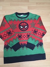 Marvel Spiderman Ugly Christmas Sweater Kids Size M