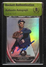 BAS 2013 Bowman Platinum Prospects Byron Buxton #BPP19 Authentic Auto ow6