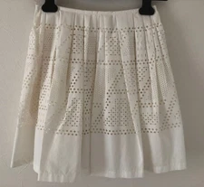 USED FENDI CUTWORK FLARED SKIRT ACCEPTABLE