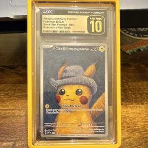 Pokémon Pikachu with Grey Felt Hat Promo CGC 10 Scarlet & Violet 085