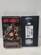 Army of Darkness VHS Tape 1992 Bruce Campbell Sam Raimi Horror Evil Dead VTG 3