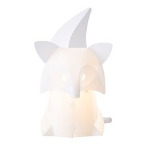 Image of Litecraft Glow Table Lamp Origami Child's Bedside LED Light in White - 3 Styles 