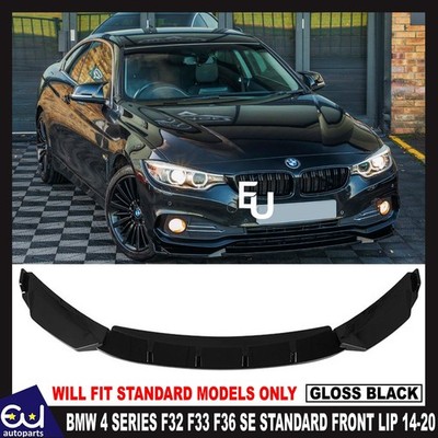 FÜR BMW 4ER F32 F33 F36 SE STANDARD FRONT SPLITTER SPOILERLIPPE GLANZ 14-20