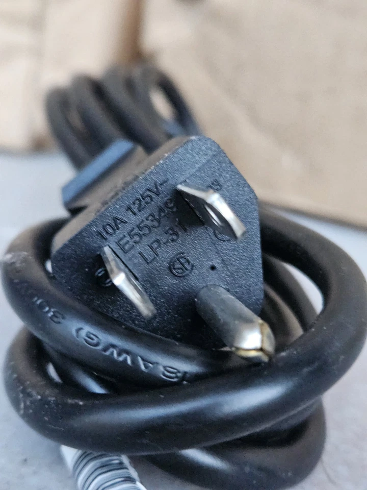 NEW 6-ft Longwell AC Power Cable, 10a 125v 121565-001 - Image 4 of 4
