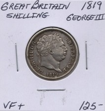 Great Britain George III Shilling 1819 - VF+
