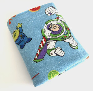 Vtg 90s Disney Toy Story Twin Flannel Flat Sheet Cotton Woody Buzz Jessie RARE
