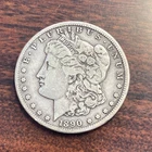 1890-CC Morgan Silver Dollar $1 Fine-VF Details Carson City