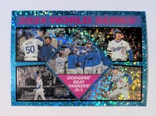 2025 topps heritage dodgers beat yankees, ohtani blue sparkle refractor #462