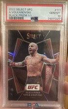 2022 Panini Select UFC Premier Level Alexander Volkanovski #111 Black Prizm 1/1