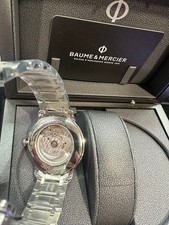 New Baume & Mercier BMOA10215 Riviera Stainless Steel White Dial Watch 4