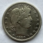 1908 D Barber Half Dollar VF Details