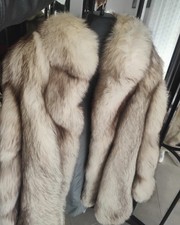 Pelliccia di volpe argentata tg.44