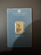 The Royal Mint 5g Gold Happy Birthday Bar 999.9 Fine Good 4292.90 per troy oz