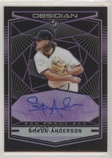 2019 Panini Chronicles Electric Etch Purple Prizm 97/99 Shaun Anderson Auto tv5