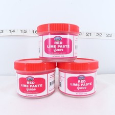 3 JARS OF RED LIME PASTE 3 OZ. (FREE SHIPPING...