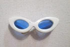 Vintage Ponytail Barbie Doll ~ Original 60s White Cat Eye Sunglasses