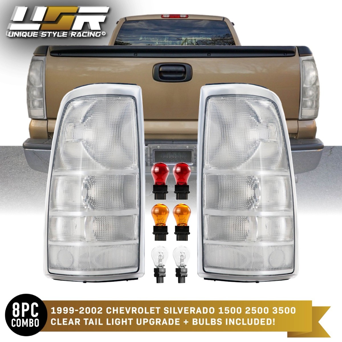 Passenger Side Tail Light For Chevrolet Silverado 1500 1999-2002 Halogen - Foto 7