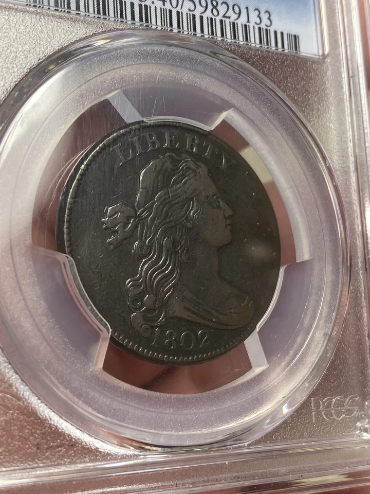 1802 S-228 R-2 PCGS XF40 1/000 Draped Bust Large Cent Coin 1c Choice Example - Image 4 of 4