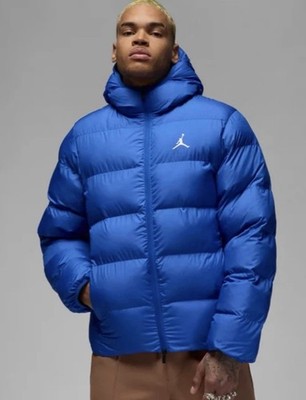 Nike Jordan Therma-FIT Brooklyn Puffer Jacket Men s Size M FV7317-480 Blue NWT