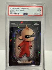 2024 Topps Chrome Sapphire Disney Jack-Jack Parr Black 1/10 PSA 9