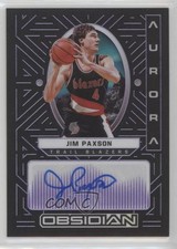 2021-22 Panini Obsidian Aurora Electric Etch Purple 44/75 Jim Paxson Auto 1u6