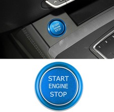 Push Start Button over, Ignition Switch Button, Engine Push Start Color: Blue